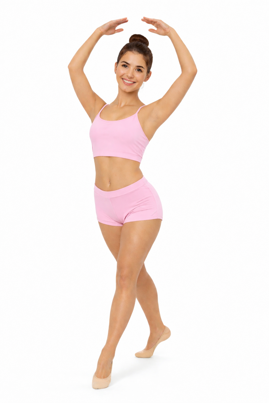 TOP SPALLINE SOTTILI ROSA DANZA DONNA
